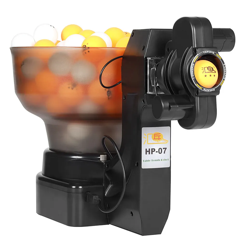 Table Tennis Robot PingPong Ball Machine Serves 40mm Regulation PingPong Balls Automatic Table Tennis Machine for Training