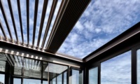 Tente de jardin en aluminium robuste, tente de pergola pour différents événements