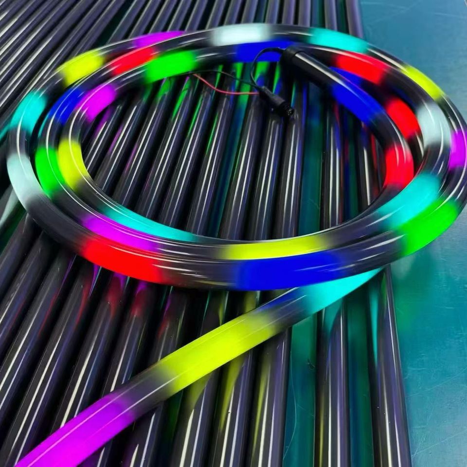 Led Neon Small 360Emitting UCS2904 RGBW Neon Flex D22mm Silicone Tube 24V IP66Outdoor ...