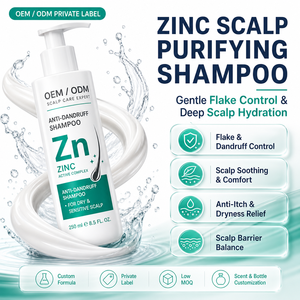 Champú Anticaspa con Zinc OEM ODM para Cuero Cabelludo Seco en Hombres, Champú Antifúngico para Cuero Cabelludo, Dermatitis Seborreica, Foliculitis, <span class=keywords><strong>Psoriasis</strong></span> - Product Image 2