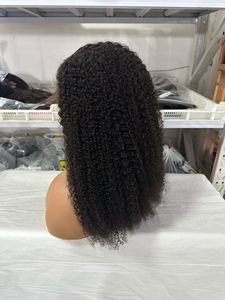 Perruque Lace Front 13x4 Cheveux Humains Bouclés Crépus 22 Pouces Noir Naturel <span class=keywords><strong>Afro</strong></span> Bouclé pour Femmes Noires Perruques Cheveux Remy - Product Image 2