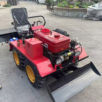 Tracteur agricole multifonctionnel 4x4 mini à quatre roues motrices, moteur diesel 25 CV, micro-tracteur de jardin