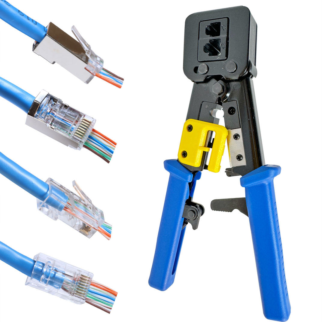 OEM бренд RJ45 обжимной инструмент, обжимной инструмент Ethernet для Cat6 Cat5e RJ45