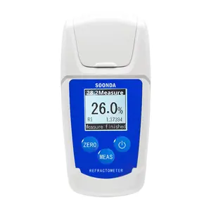 Pengukur gula buah semangka penguji rasa manis, tampilan Digital pengukur konsentrasi tahan air 0-55% Brix - Product Image 2