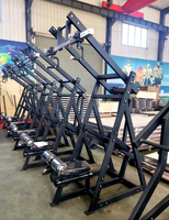 Machine à triceps frontale à charge par plaques, double levier, poignée rotative à 360°, réglage de la largeur de la poignée, siège réglable, usage commercial
