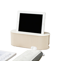 Boîte de rangement et organisateur de câbles en plastique rectangulaire MONR PP Europe avec couvercle et support pour téléphone/tablette
