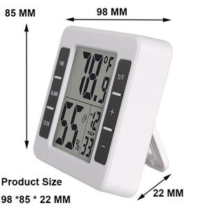 Dijital Mini İç Mekan Higrometre Termometre Sıcaklık Ölçer ve Nem Alarm Saati Özelleştirilmiş Logolu Ev Nem Ölçer - Product Image 3
