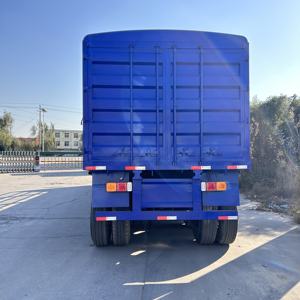 Semirremolque <span class=keywords><strong>de</strong></span> Carga Pesada <span class=keywords><strong>de</strong></span> 3 y 4 Ejes, 60 Toneladas, con Barandas Laterales y Reja Abatible, Fabricado en China - Product Image 3