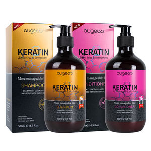 Coffrets de soins capillaires à la kératine et au collagène, shampooing et après-shampooing pour lisser les cheveux - Product Image 1