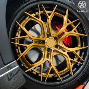 Cerchi in Lega Forgiata DW a 2 Pezzi, Finitura Oro, Multirazza 18-24 Pollici, Design Concavo per <span class=keywords><strong>BMW</strong></span> X3M X5 <span class=keywords><strong>X7</strong></span> Serie 5/7 E92 - Product Image 4