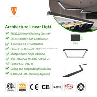 Lumière linéaire LED moderne Dali, connectable, idéale pour la maison, le bureau, l'industrie et l'usage commercial, pour les supermarchés, les magasins, les luminaires suspendus