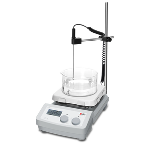 เครื่องกวนสารแม่เหล็กแบบดิจิตอล Veidt Weighing DLAB MS7-H550-Pro พร้อมจอ LCD หน้าจอแสดงผล 7 นิ้ว แผ่นทำความร้อนเซรามิกแก้ว ควบคุมอุณหภูมิ MS7-H550-Pro D - Product Image 2