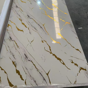 SD Trọng lượng nhẹ <span class=keywords><strong>PVC</strong></span> tấm đá cẩm thạch UV tường bằng đá cẩm thạch Bảng điều khiển dễ dàng cài đặt và Diy Nhà dự án - Product Image 1