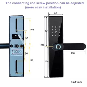 Nueva llegada Tuya Smart WiFi Control remoto Huella digital Cerradura de puerta Soporte Multi Idioma - Product Image 6