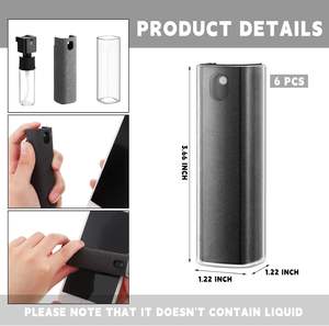 2 In 1 Touchscreen-Reiniger Werkzeugs pray Benutzer definiertes Logo Mikro faser tuch Handy Bildschirm reiniger Mobile Reinigung Werbe geschenk - Product Image 4