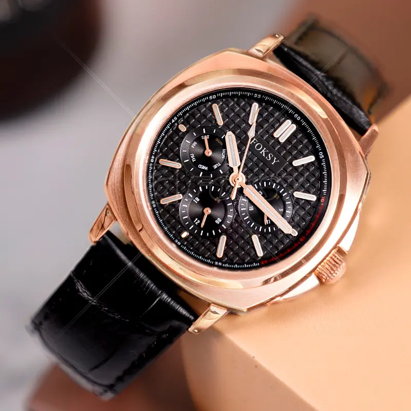 Luxury Wrist Hand Bracelet Rose Gold Watch for Men Reloj Oro Rosa