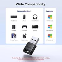 Adaptateur USB Bluetooth 5.4 UGREEN, dongle pour PC, plug & play, clavier sans fil, récepteur et émetteur Bluetooth pour Windows 11/10/8.1