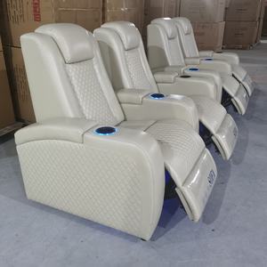 Sofá de cine eléctrico reclinable para sala de home theater diseño de lujo para cine privado y lounge VIP - Product Image 2