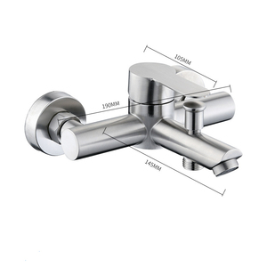 Gắn Tường Phòng Tắm SUS304 Vòi Hoa Sen Vòi Đơn Xử Lý Tắm Và Vòi Hoa Sen Mixer Vòi Thép Không Gỉ Tắm Vòi - Product Image 3