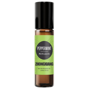 Aceite Esencial de Menta de 10 ml en Roll-on para Náuseas, Grado Premium, Marca Privada, Aromaterapia en Roll-on para Aumentar la Energía y la Concentración - Product Image 1