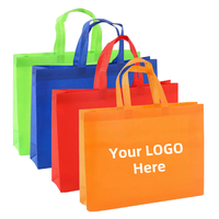 Bolsa de Mano al por Mayor de Alta Calidad, Tejido Laminado No Tejido con Logotipo Personalizado, Reutilizable para Compras, Abarrotes, Zapatos y Embalaje