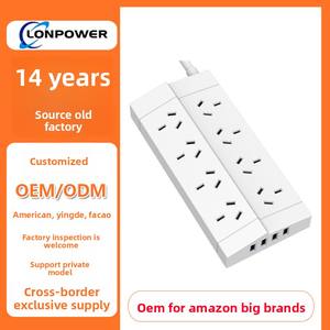 澳大利亚标准可定制超热模型家庭商务快速插座多功能长桌面USB电源板8 10A - Product Image 2