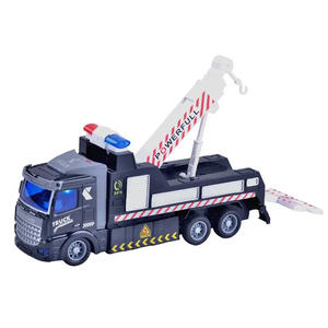 R/C Mobil Super Polisi Truk Derek Mainan Truk Liburan Truk Mainan Tugas Berat Traktor Trailer Kontainer Trailer Datar - Product Image 2
