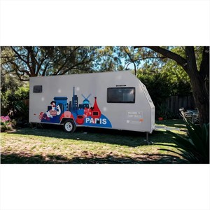 Vente flash : Caravane de camping de luxe stable, imperméable et résistante au vent, préfabriquée, pour camps de glamping panoramiques - Product Image 1