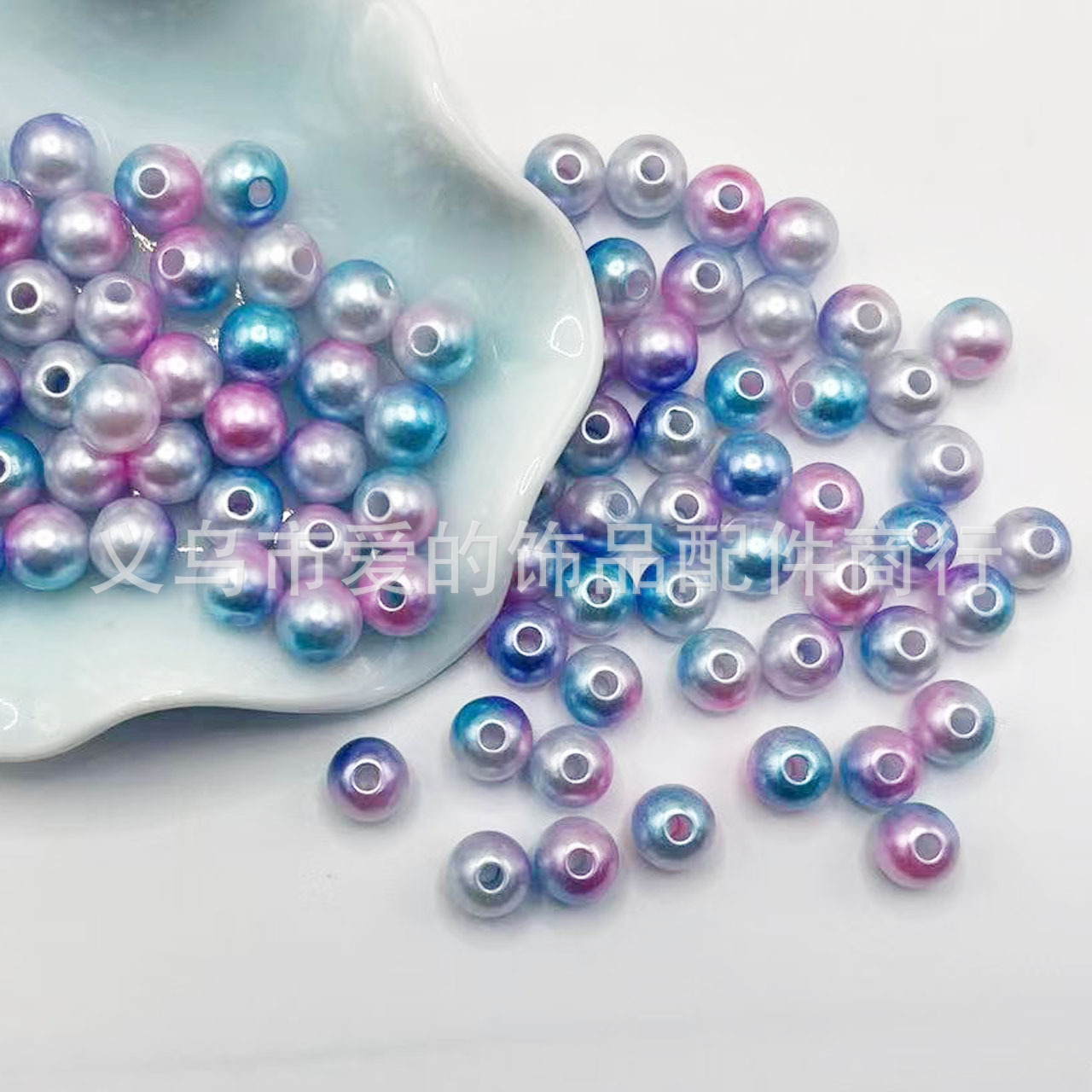 Bicolore bleu et rose