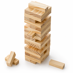 Gioco di Torre Impilabile in <span class=keywords><strong>Legno</strong></span> di Pino Premium, Inciso a Mano, Sostenibile, Ecologico, Personalizzabile in Colore e Dimensioni - Product Image 1