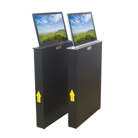 Ascenseur de moniteur rétractable en aluminium de 18.5 pouces pour système de conférence vidéo et audio pour les présentations