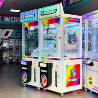 Naughty Dog Machine à grue personnalisable en acrylique et métal, à monnayeur, attrape-poupées, jeu d'arcade à prix pour enfants avec garantie d'un an