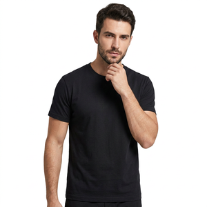 Men's 100% Cotton Eco-Friendly Short Sleeve O-Neck Solid Pattern Casual <b>T</b>-<b>Shirts</b> Wholesale Tirupur - Product Image 1