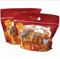 Sacs anti-graisse pour poulet grillé, sacs d'emballage autoportants pour poulet rôti, pochettes anti-buée pour poulet rôti à la broche
