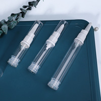 Flacon pompe sans air transparent en forme de stylo, mini flacon cosmétique vide pour sérum contour des yeux, emballage d'échantillons de soins de la peau pour voyage, vente en gros