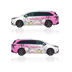 Vente en gros d'emballages personnalisés en vinyle pour automobile, matériau TPU de conception de carte dégradé noir mat rouge pour le positionnement du corps - Product Image 4