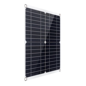 Panel solar flexible Masuyoshi Mitsu de 20W 18V policristalino para coche, barco, carga de teléfono con salida USB DC - Product Image 1