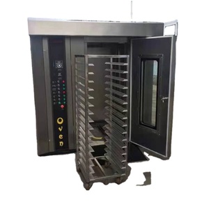 Commercial Industrial High Quality Bakery Bread Cake 64 Trays Rotary <b>Oven</b> with 2 Trolleys - Product Image 3