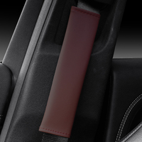 Housse de ceinture de sécurité en cuir souple, protection anti-rayures pour les épaules, coussin pour le confort du cou, compatible avec BMW, Toyota, Honda