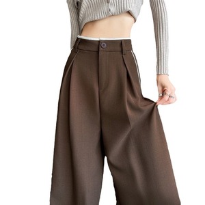 <span class=keywords><strong>Pantaloni</strong></span> da donna di fascia alta <span class=keywords><strong>grigi</strong></span> nuovi <span class=keywords><strong>pantaloni</strong></span> dritti Casual a vita alta autunno - Product Image 1
