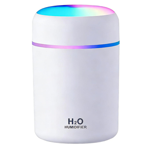 Новый портативный ультразвуковой увлажнитель-распылитель H2O с LED-подсветкой, 300 мл, двойное распыление, аромадиффузор для эфирных масел, для автомобиля, USB (модель 2026 года) - Product Image 1