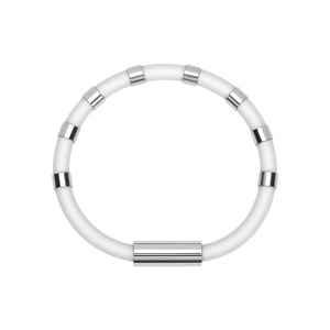 Silicone Wristband Negative Ion Energy Balance Outdoor Sports Waterproof Bracelet Unisex Geometric Design 8 Colors 20cm - Product Image 4