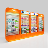 Vitrine de téléphone portable en verre personnalisé, comptoir d'affichage, avec Design de magasin de téléphone portable professionnel, personnalisé, offre spéciale