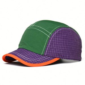 Casquettes de baseball bicolores à séchage rapide à bord court pour hommes et femmes, couleurs vives, idéales pour l'été – Vente en gros - Product Image 4