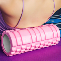 Huayi Logo Print Ecológico Personalización de alta densidad Masaje muscular Espuma Rodillo Columna de yoga