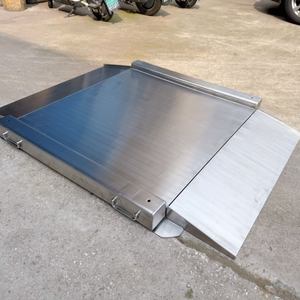 Hochwertige 304 Edelstahl LCD LED-Anzeige OEM Ultra-niedrige Elektronische Bodenwaage 1,5x1,5m 1-2 Tonnen Kapazität - Product Image 2