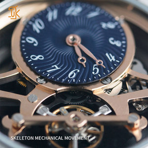 Servicios de Fabricación de Relojes de Pulsera de Lujo con Diseño Esqueletizado, Mecánicos, Automáticos, de Cuero, Personalizados OEM - Product Image 3