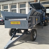 Broyeur de racines de bambou, équipement de broyage de déchets biomasse, broyeur de bois multifonctionnel et polyvalent