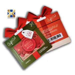 CR80 30mil पीवीसी उपहार कार्ड और कागज धारक में आस्तीन के लिए सस्ते उपहार कार्ड लिफाफा अनोखा उपहार कार्ड धारकों