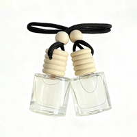 Diffuseur de parfum pour voiture suspendu, désodorisant de luxe, mini flacon de parfum en verre 4ml, design écologique, parfum longue durée